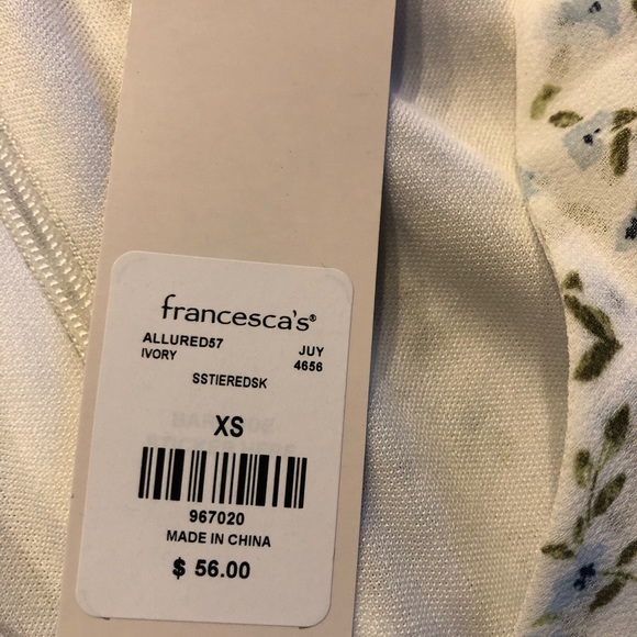 Miami by Francesca’s XS floral white dress - Picture 5 of 9